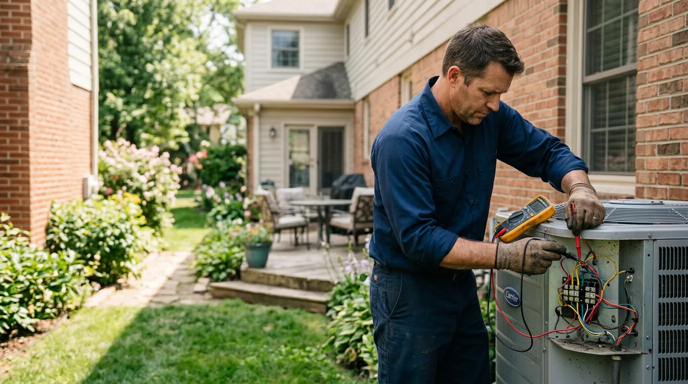 HVAC technician working near Bronte, TX